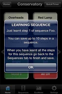 LightwaveRF iOS / iPhone App Screenshot LightwaveRF iOS / iPhone App Screenshot